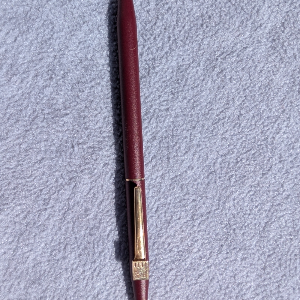 Elegant Burgundy Cross Mechanical Pencil with Gold Accents